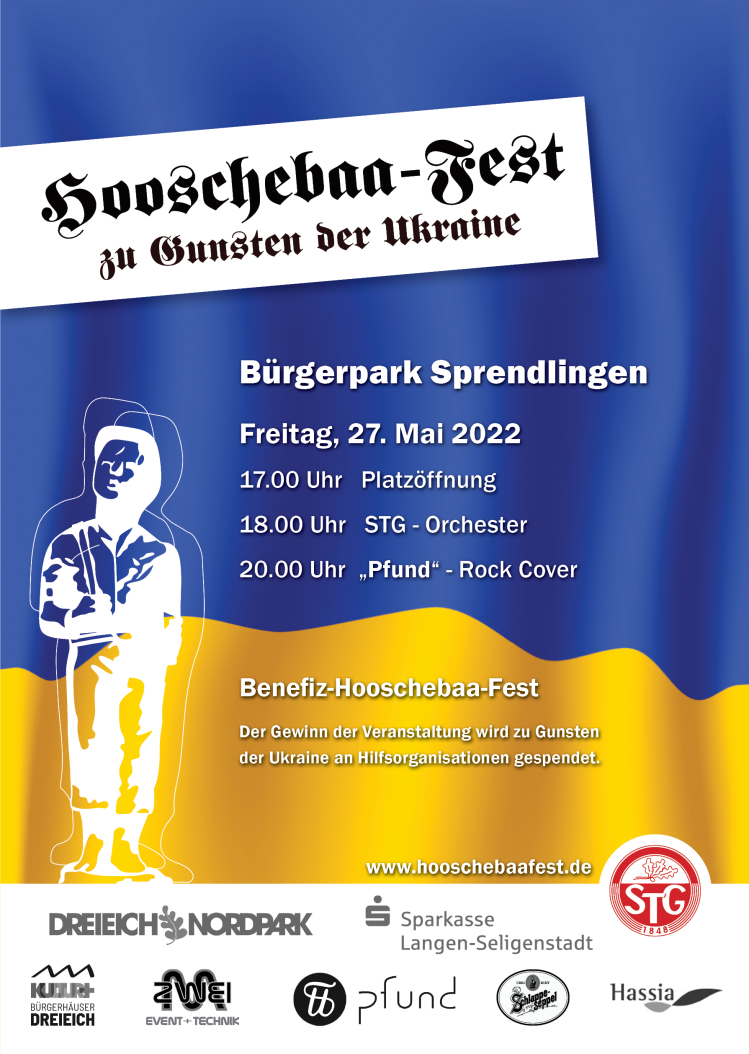 Hooschebaafest-Plakat A3 2022 - Ukraine
