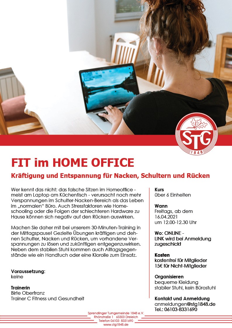 Fit im Homeoffice April 2021