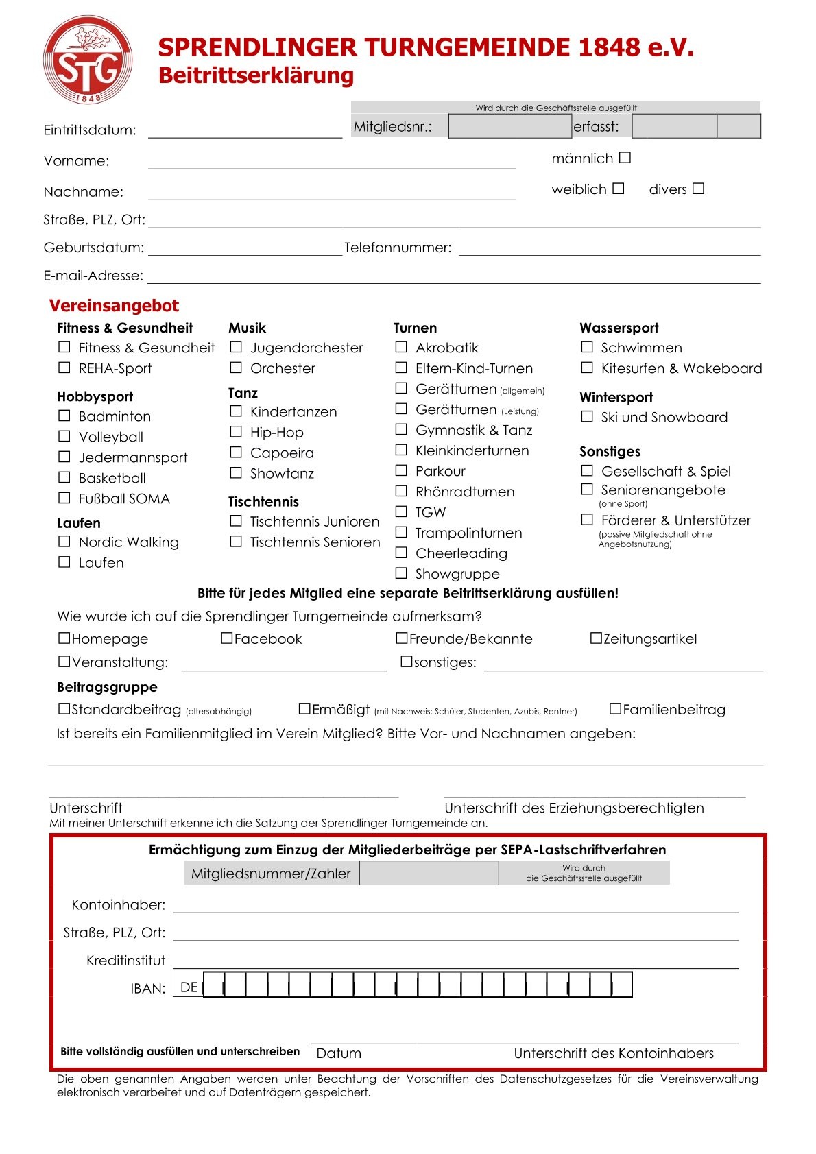Beitrittserklärung 2025_Formular